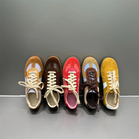 FEDONAS 2025 New Women Suede Leather Sneakers