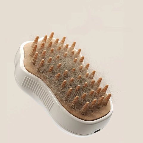 3-in-1 Electric Pet Brush - Cat & Dog Grooming with Spray & Massage