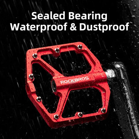 ROCKBROS Ultralight Aluminum Alloy Anti-Slip Bike Pedals for Mountain and Road Cycling