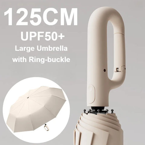 Extra Large Reinforced Umbrella - Wind and Rain Resistant, UV Blocking, Fully Automatic Parasol