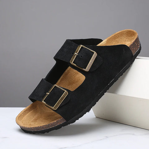 Nieuwe stijlvolle pantoffels - veelzijdige halfhoge herenschoenen voor de zomer