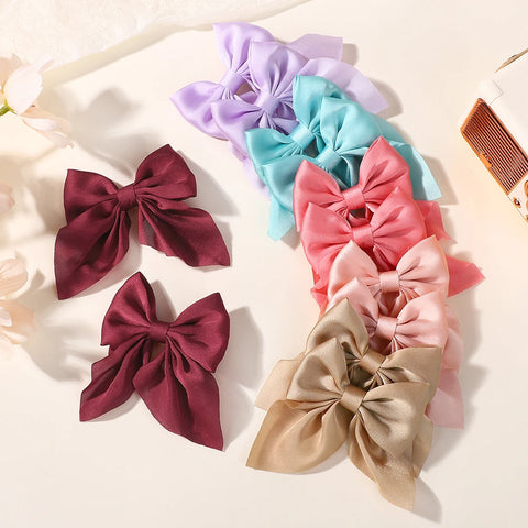 LOVEKIKI 2PCS Strik Meisjes Paardenstaart Haarspeld - Stijlvolle en Veelzijdige Haaraccessoires 