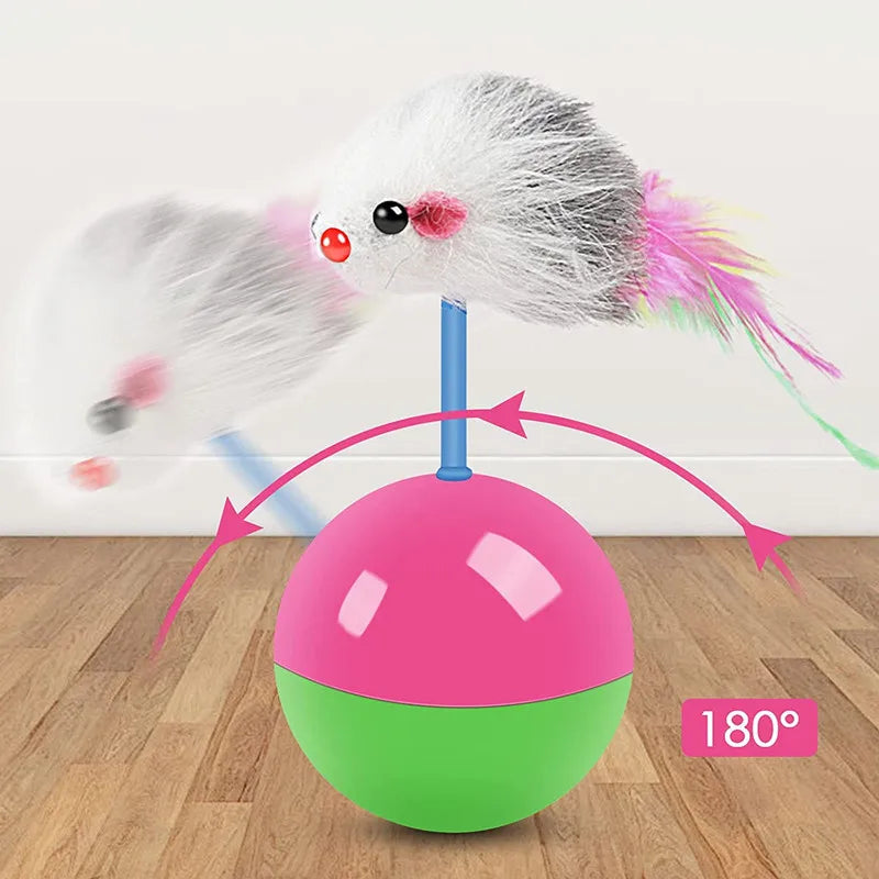 Interactive Cat Toy Set - Fun Mouse Teaser for Cats and Dogs