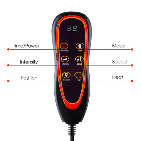 Electric Heating Back Waist Massager - Vibration Massage Mat for Home, Office, Car