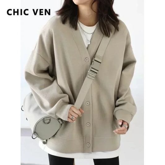 CHIC VEN Korean Autumn Winter Women's Sports Coat