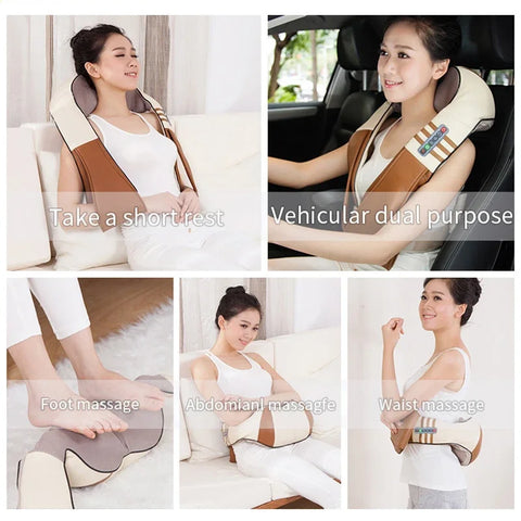 JinKaiRui U Shape Shiatsu Massager with Gift Box