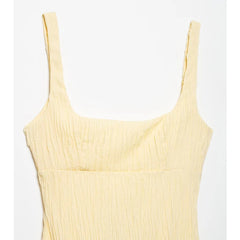 Elegant Pleated Slip Midi Dress for Women