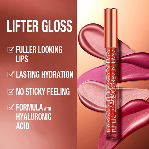 Hyaluronic Acid Lip Gloss - 8-Color Shimmering Lip Tint