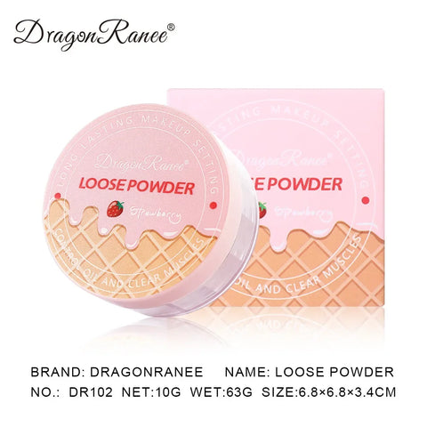 3-Color Matte Face Loose Powder - Waterproof Oil Control Makeup Powder