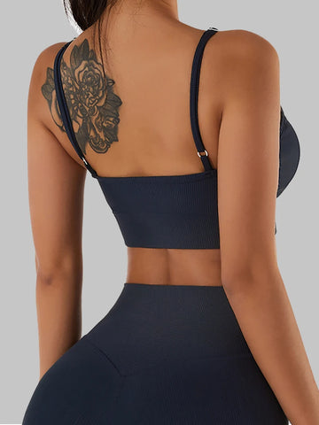 SOISOU Nieuwe Yoga BH Top voor Dames - Ademende Sport BH