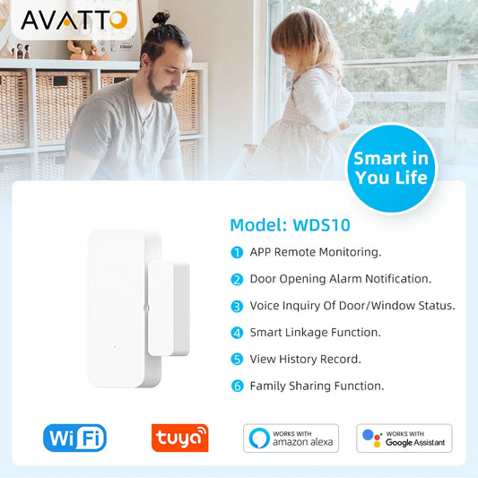 AVATTO Tuya WiFi/Zigbee Door Sensor