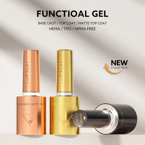 VENALISA 10ml Nail Gel Polish - 90 Colors, HEMA/TPO Free