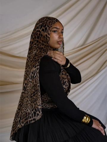 Leopard Print Bohemian Ramadan Hijab