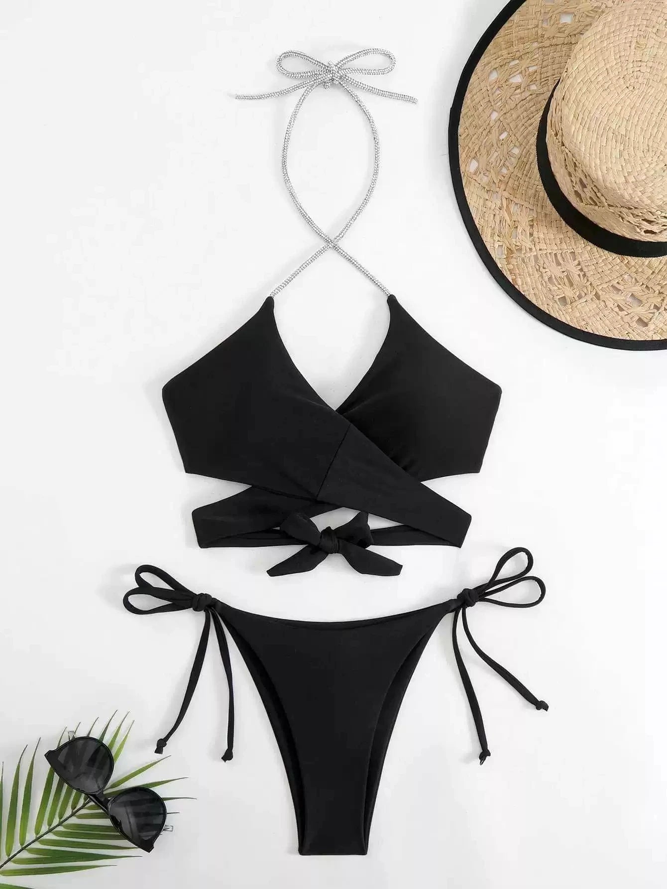 Ruffle Bikini Set – Printed Push-Up Swimwear Beachwear for Women