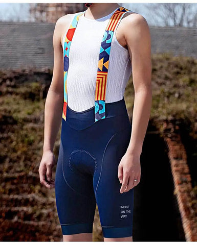 INBIKE Men's MTB Cycling Bib Shorts - Professional Bicycle Shorts for Road & Mountain Biking