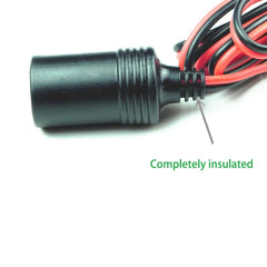 Car Battery Terminal Clip-on Cigarette Lighter Power Socket Adapter for 12V Camping and Christmas