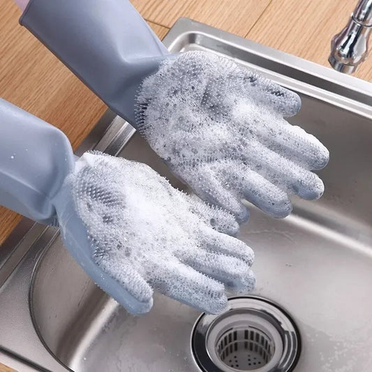 Magische afwashandschoenen van siliconenrubber