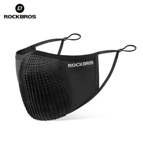 ROCKBROS Ice Silk Gezichtsmasker - Wasbaar verstelbaar fietsgezichtsmasker met UPF50+ zonbescherming