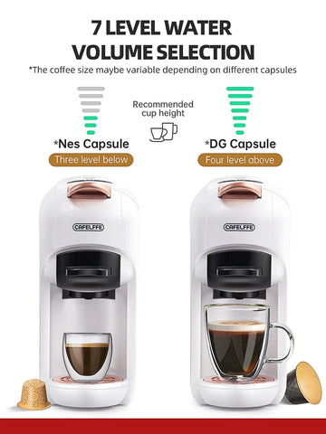 Cafelffe 5-in-1 koffiezetapparaat met meerdere capsules