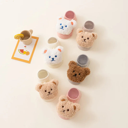 Cute Bear Newborn Baby Socks 0-3Y