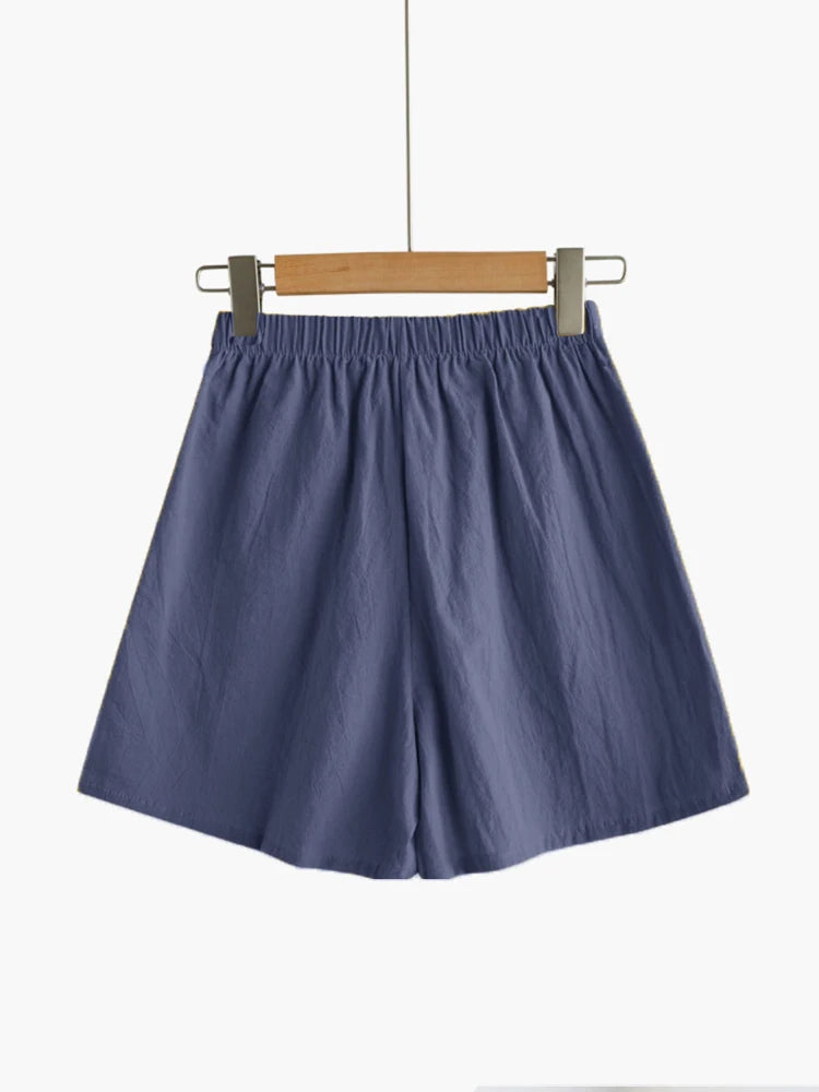 ITOOLIN Women's Casual Linen Workout Shorts