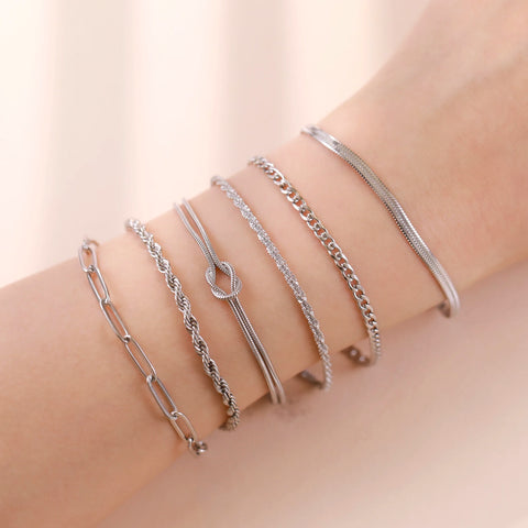 Skyrim Stainless Steel Gold Color Bracelet - Trendy Minimalist Jewelry for Women