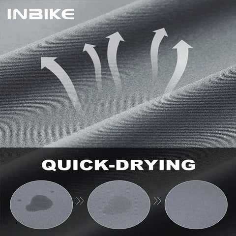 INBIKE Short Sleeve Bicycle Jersey for Men - Summer Road Cycling & MTB Sportswear