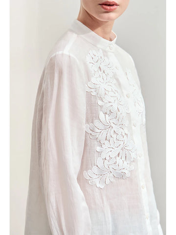 Amii Minimalism Women Shirts 2024 Autumn