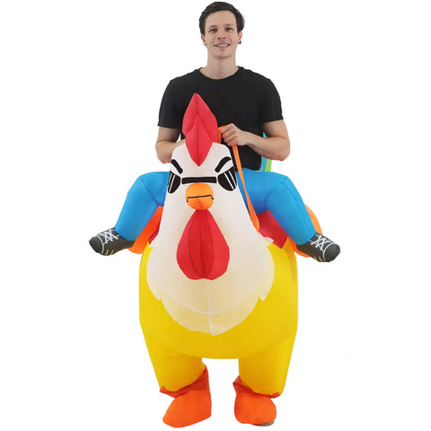 Colorful Rooster Inflatable Costume for Parties