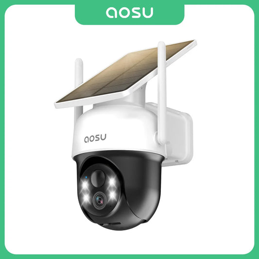 AOSU 3MP Wire-Free Solar WiFi Security Camera