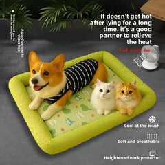 Cooling Puppy Bed - Perfect Summer Accessory for Small to Large Dogs and Fluffy Cats