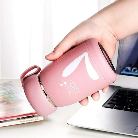 Mini 320ml Cute Thermos Bottle - Portable Thermal Mug for Kids and Girls