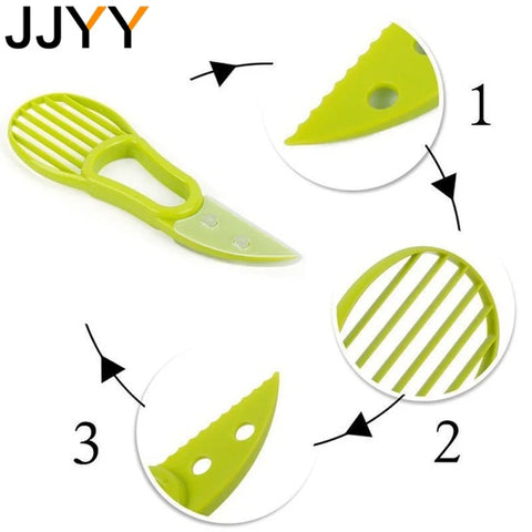 JJYY 3 In 1 Avocado Slicer, Corer, and Peeler - Kitchen Tool for Avocado Lovers