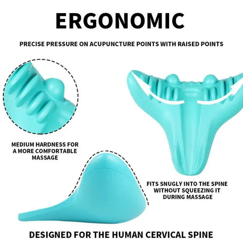 Neck Shoulder Stretcher Relaxer - Cervical Chiropractic Traction Device for Pain Relief