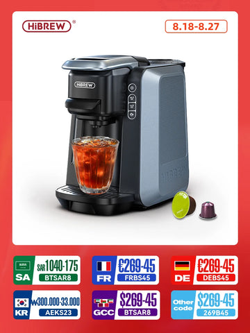 HiBREW 6 in 1 Multiple Capsule Coffee Machine