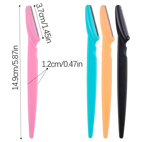 Portable Eyebrow Trimmer - 3/4/10Pcs Safety Blade Shaver for Women