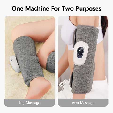 Wireless Rechargeable Electric Leg Massager - 3 Modes Air Compression Calf Massage