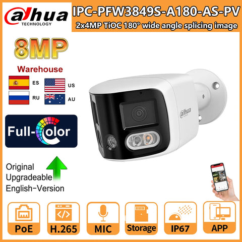 Dahua 8MP Bullet Camera IPC-PFW3849S-A180-AS-PV