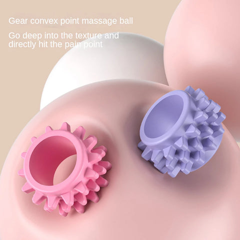 Leg Massager with 12 Wheels - Full Coverage Manual Massage Roller for Muscle Relaxation
