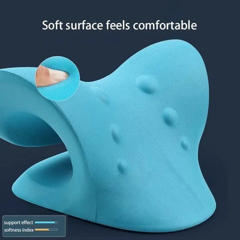 Neck Shoulder Stretcher Relaxer - Cervical Chiropractic Traction Device for Pain Relief