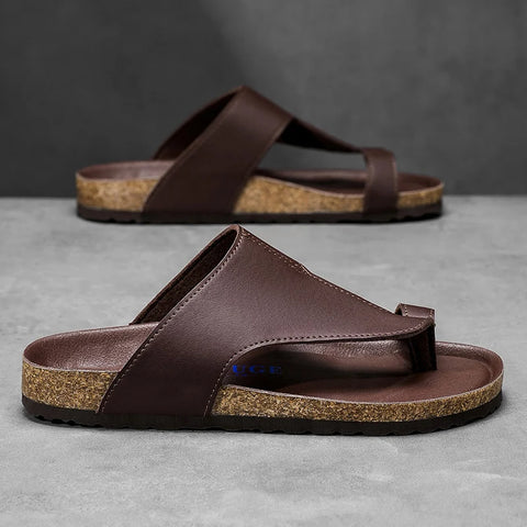Slippers met kurken voetbed - Antislip zomersandalen