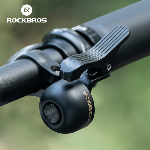 ROCKBROS Bike Bell Horn - Alloy Handlebar Cycling Safety Alarm for MTB and Road Bikes