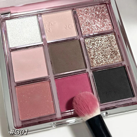 9 Colors Eyeshadow Palette - Sweet Cool Girls Punk Smokey Eye Makeup