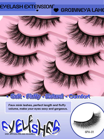 GROINNEYA Fluffy Manga Eyelashes