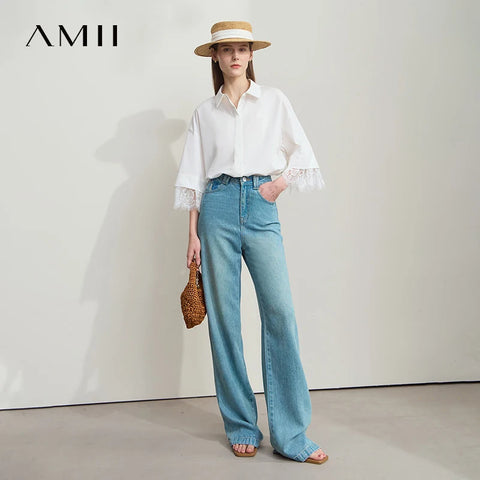Amii Minimalist Cotton Shirts for Women