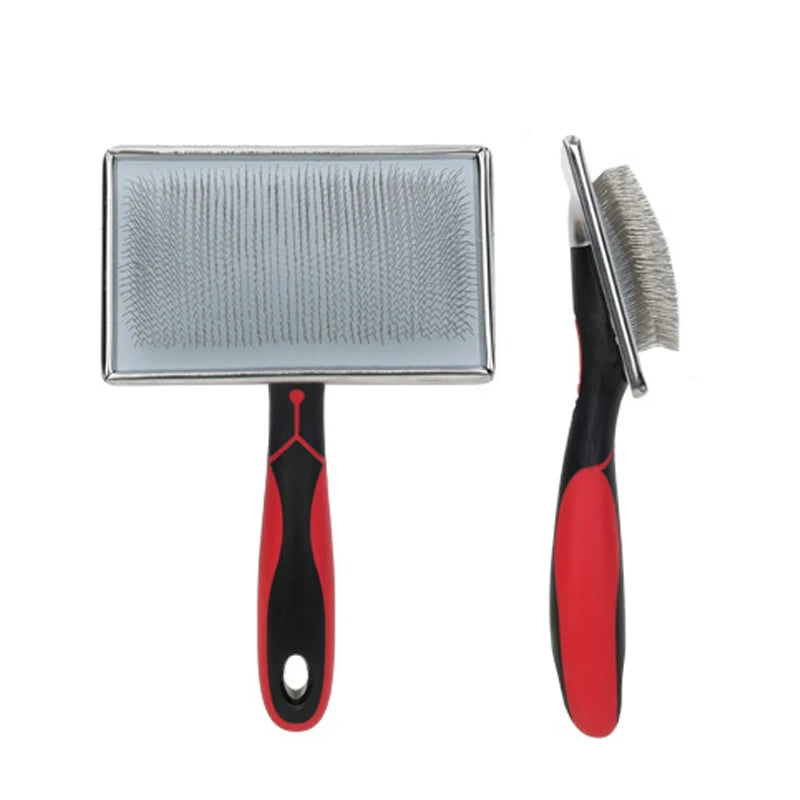 Large Dog Grooming Tool – Pet Hair Removal Needle Comb with Anti-Slip Handle