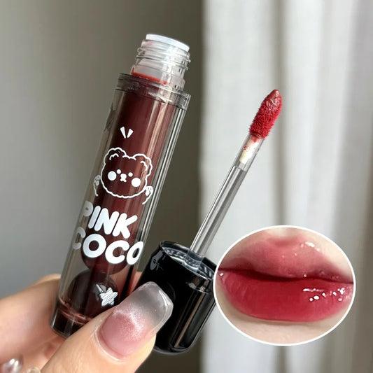 Punk Juice Red Lipgloss - Waterproof Black Mirror Glass Lip Glaze