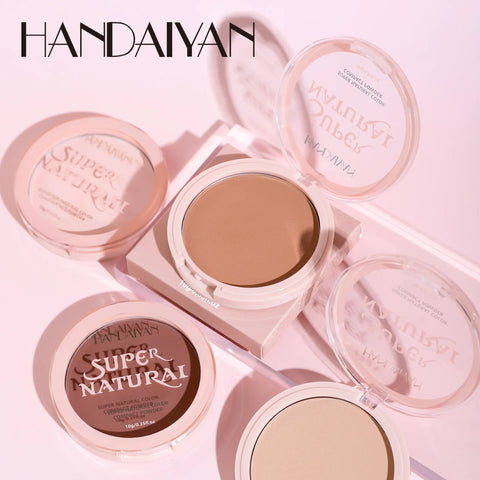 8 Color Matte Face Pressed Powder - 24 Hour Oil Control & Waterproof Foundation