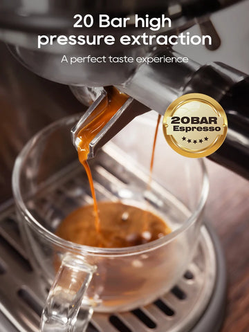 HiBREW 20Bar Semi Automatic Espresso Machine