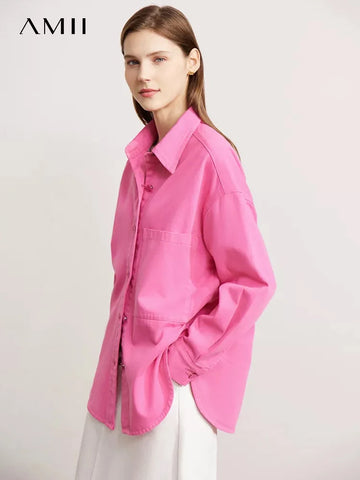 AMII Minimalism Jean Jackets for Women